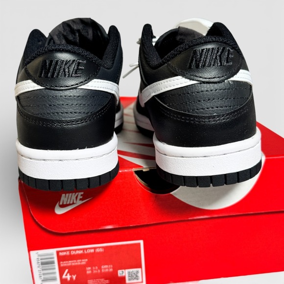 Nike Dunk Low GS Reverse Panda Black White Sneakers Size 4Y NWB - Picture 4 of 8